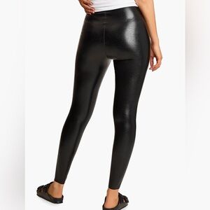 Commando Faux Leather Leggings - Size L - black